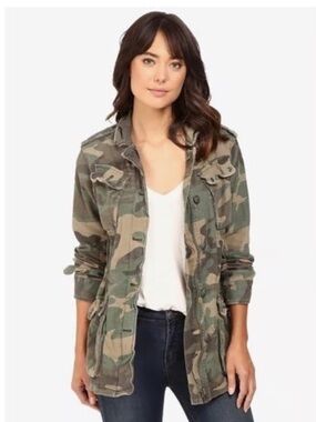 Free People Not your brother’s camo utility jacket